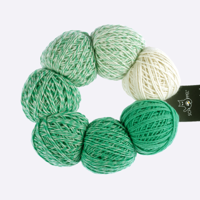 Пряжа Schoppel  Zauber Perlen (1764-2466, Изумрудная глазурь)