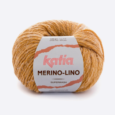 Пряжа Katia Merino-Lino (508, Горчица)
