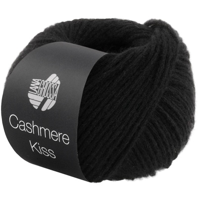 Пряжа Lana Grossa Cashmere Kiss (63602, 108 Черная икра)