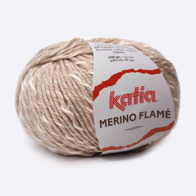 Пряжа Katia Merino Flame (101, Песок меланж)
