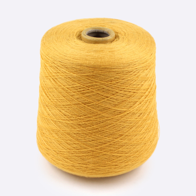 Бобина меринос, CASHWOOL Zegna Baruffa 2/30 (100% меринос), 1500 м. (167312, Желтое золото)