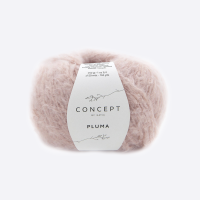 Пряжа Katia Pluma (1234.72, Розовый нюд)