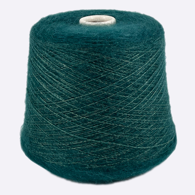 Бобина Star Kidsilk by WoolDom (70% кидмохер, 30% шелк), 850 м. (6737, Petrolio)