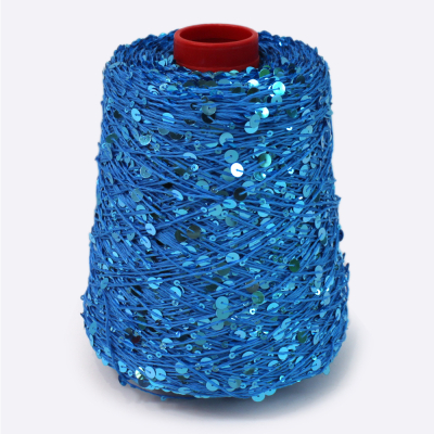 Бобина Пайетки, CARILLON 2000 (50% хлопок, 50% пайетки) 200 м. (6021, Блеск воды)