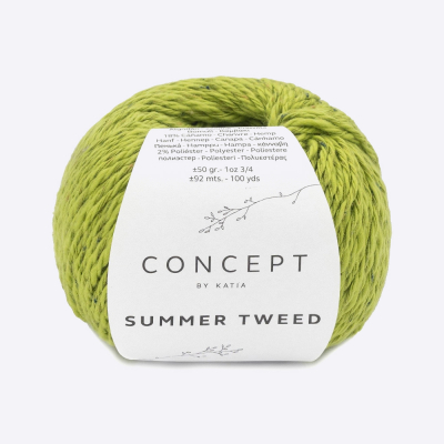 Пряжа Katia Summer Tweed (1324.67, Фисташковый щербет)