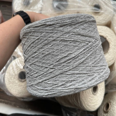 Бобина Dorimello (65% хлопок, 10% шелк, 25% ПА), 210 м. (10735, Грифель)