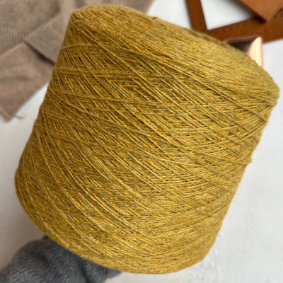 Бобина Baby Cashmere 2/11 Loro Piana (100% кашемир), 550 м. (Giallo Mel 337498, Охра)