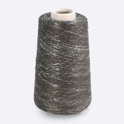 Бобина Shiny Shades (78% вискоза, 12% люрекс, 10% Па), 1600 м. (409, Хвойный лес)