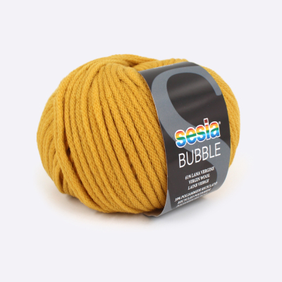Пряжа Sessia Bubble (61% меринос, 39% ПА), 80м/50 г. (2286, Горчица)