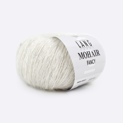 Пряжа Lang Yarns Mohair Fancy (989.0001, Белый)