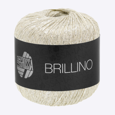 Пряжа Lana Grossa Brillino (60638, 032 Айвори)