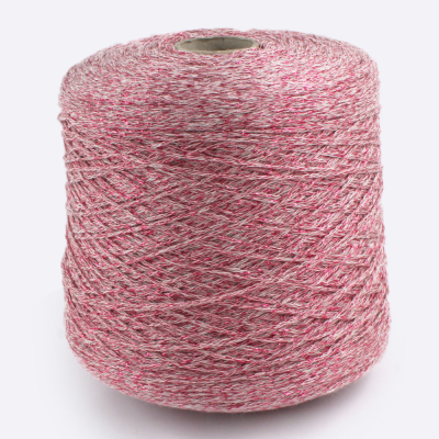 Бобина GIZA (80% хлопок, 20% люрекс), 360 м. (34179, Сливочная фуксия)