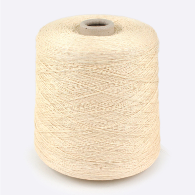 Бобина шелк Cordonetto by Filati Buratti 3х2/120 (100% шелк), 2000 м. (57989, Крем)