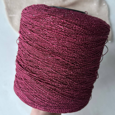 Бобина Pasha Papasha (42% хлопок, 20% лен, 24% Пл, 14% Па), 240 м. (10266, Гранат)