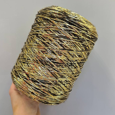 Бобина фольга Emperator (90% меринос, 8% люрекс, 2% ПА). (1517, 250 м, Терракот в золоте)