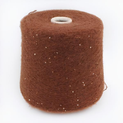 Бобина Baby Sequins 1/6 (67% альпака, 20% шелк, 13% пайетки), 600 м. (6205, Верблюд)