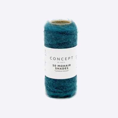 Пряжа Katia 50 Mohair Shades (1217.s29, Петрольный)