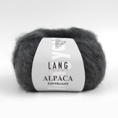Пряжа Lang Yarns Alpaca Superlight (0070, Графит)