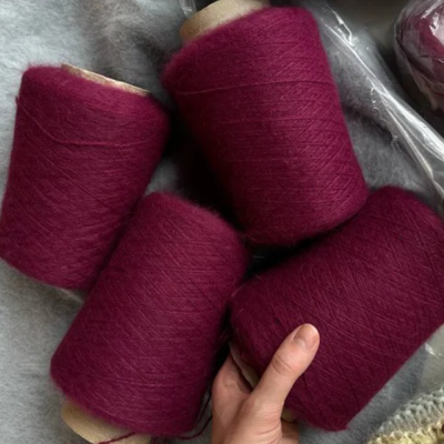 Бобина ангора 90 BELANGOR FRANCE (90% ангора, 10% ПА), 650 м. (Вино, Wine)