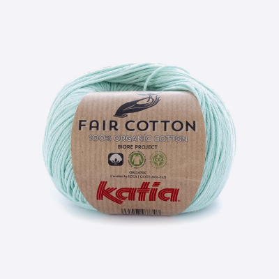 Пряжа Katia Fair Cotton (1018.29, Ментоловый фреш)