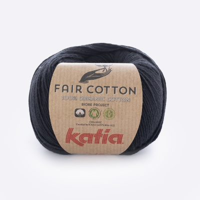 Пряжа Katia Fair Cotton (1018.2, Черный)