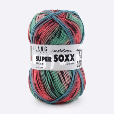 Пряжа Lang Yarns Super Soxx Color 4-Fach (269, Смузи с чиа)