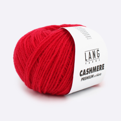 Пряжа Lang Cashmere Premium (78.0060, Валентино красный)
