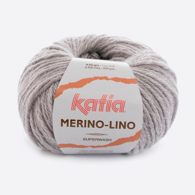 Пряжа Katia Merino-Lino (504, Пепельный серый) Пряжа Katia Merino-Lino (504, Пепельный серый)