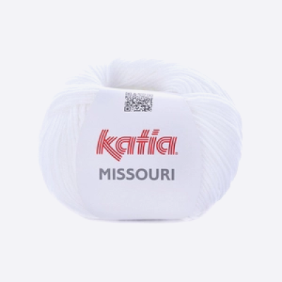 Пряжа Katia Missouri (947.1, Белоснежный)