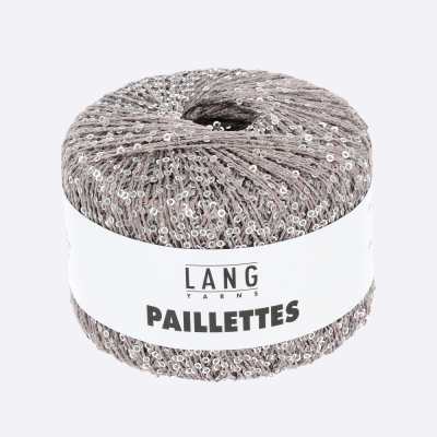 Пряжа Lang Paillettes (39.0023, Кофе с серебром)