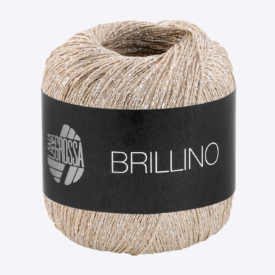 Пряжа Lana Grossa Brillino (63915, 039 Ваниль)