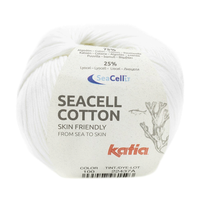 Пряжа Katia Seacell-Cotton (1178.100, Айсберг)