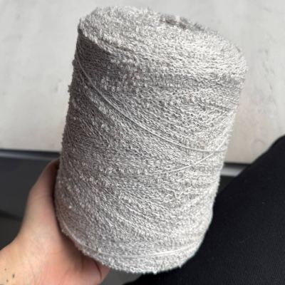 Бобина букле Wool Flam (93% меринос, 7% Па), 300 м. (8115, Жемчуг)