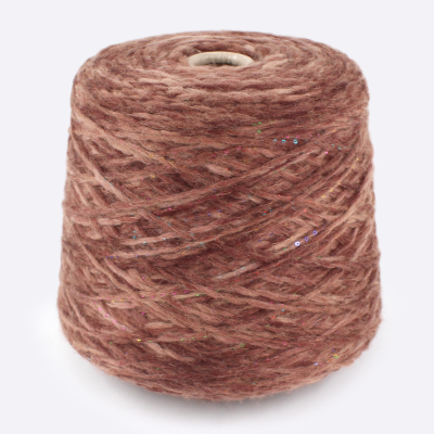 Бобина Miranda (75% меринос, 23% ПА, 2% пайетки), 150 м. (3263, Брауни)