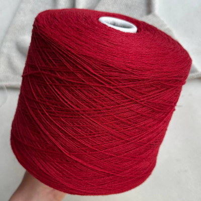 Бобина Sol Levante 2/15 Vela (10% кашемир, 90% меринос), 750-800 м. (6478, Кровавая Мери)