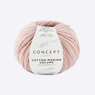 Пряжа Katia Cotton-Merino Volume (1296.206, Пудра лайт)