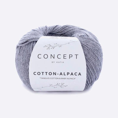 Пряжа Katia Cotton-Alpaca (1084.84, Пепельный)