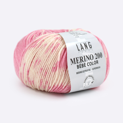 Пряжа Lang Yarns Merino 200 Bebe Color (155.0419, Снежный гиацинт)