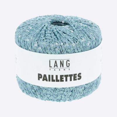 Пряжа Lang Paillettes (39.0020, Освежающий ментол)