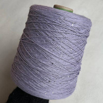 Бобина Cashmere Shine by Loro Piana (97% кашемир, 3% пайетки), 320 м. (64331, Сирень Лайт)