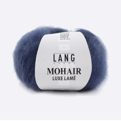 Пряжа Lang Mohair Luxe Lame (797.0010, Синий океан)
