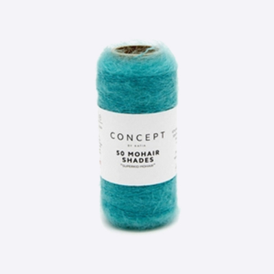 Пряжа Katia 50 Mohair Shades (1217.s27, Бирюзовый)