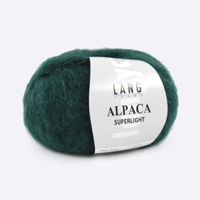 Пряжа Lang Yarns Alpaca Superlight (0018, Изумруд)