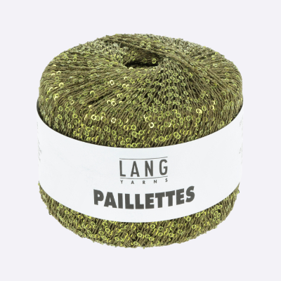 Пряжа Lang Paillettes (39.0098, Зеленая спаржа)
