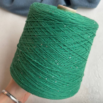 Бобина Cashmere Shine by Loro Piana (97% кашемир, 3% пайетки), 320 м. (6569, DKNY)