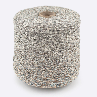 Бобина Cometa (80% хлопок, 20% люрекс), 170 м. (2118, Черное серебро)