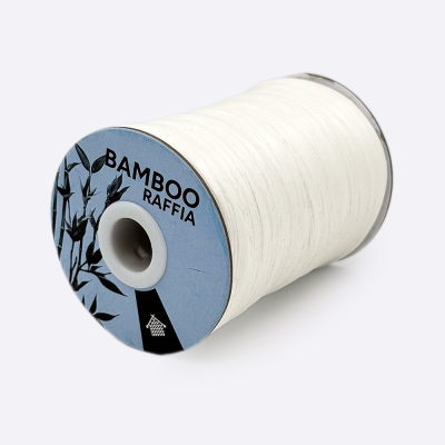 Рафия Bamboo Raffia (МТ 001, Белый лотос)
