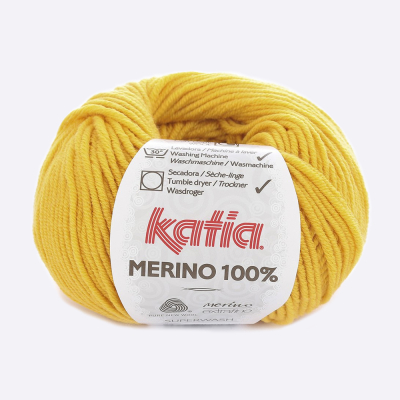 Пряжа Katia Merino 100% (449.63, Канареечный) Пряжа Katia Merino 100% (449.63, Канареечный)