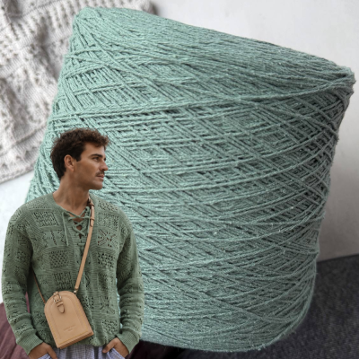 Бобина Bourette Silk '26 (100% буретный шелк) (14757, Шалфей)