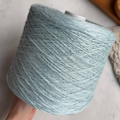 Бобина Mercerizzato 4/10 (100% мерсеризованный хлопок), 500 м. (13111, Ментол)